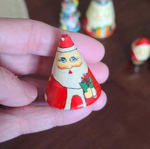 Hand painted vintage Russian collection of Christmas decor - Picture 8 of 11